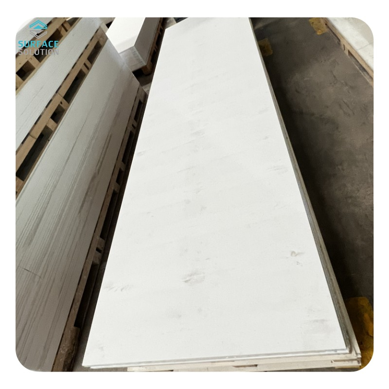 Panel Wholesale Big Slab Pure Acrylic 12mm thick Solid Surface Sheets Acrylic Countertop Slabs