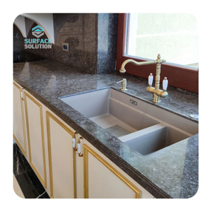 Modified Acrylic Solid Surface Slab for Kitchen Island Top Artificial Stone Sheet