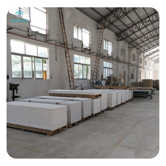 Acrylic Solid Surface Sheet Pure White Resin Wholesale Pure Acrylic Hot Bending Stone