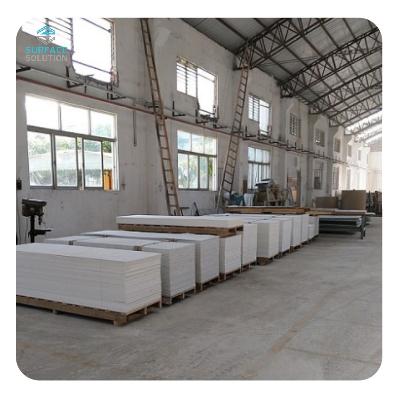 Acrylic Solid Surface Sheet Pure White Resin Wholesale Pure Acrylic Hot Bending Stone