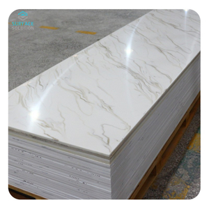 Custom Cut Furniture Decoration Stone Board Plates Acrylic Resin Matrieal 12mm Thick Solid Surface