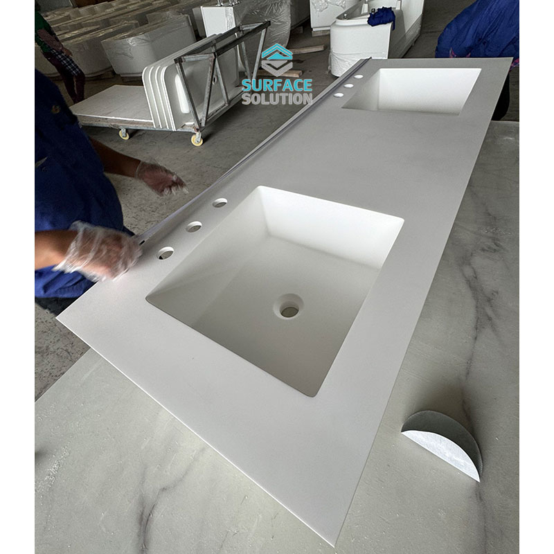 Bathroom Double Wash Basin Counter Top