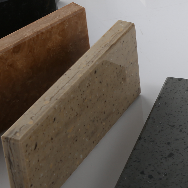 Solid surfaces for kitchen counter tops/building materials