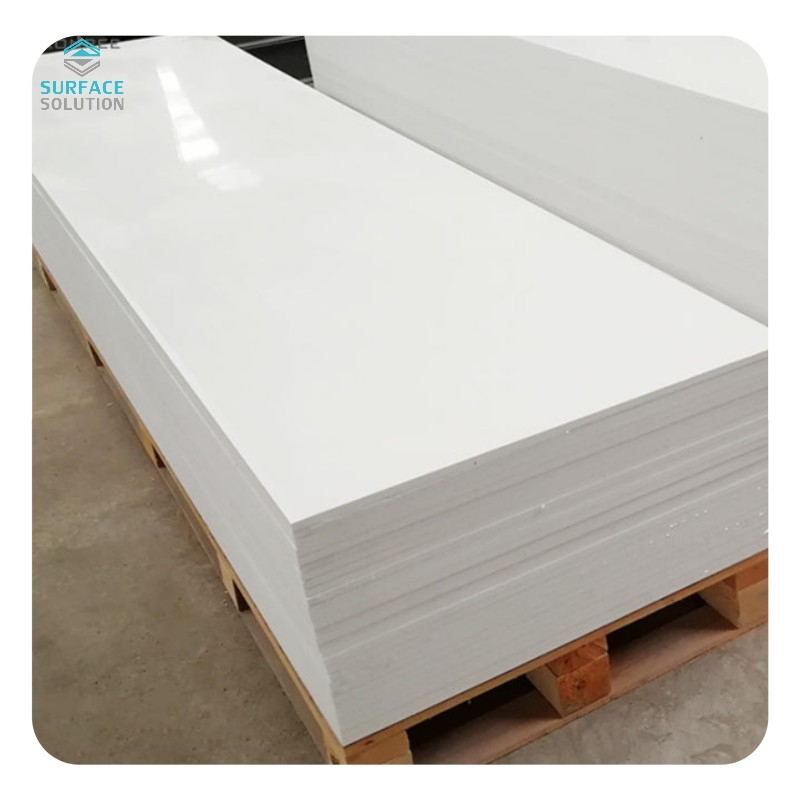 12mm Acrylic Solid Surface thick solid surface sheets ,White Artificial Stone /Acrylic Solid Surface Sheet