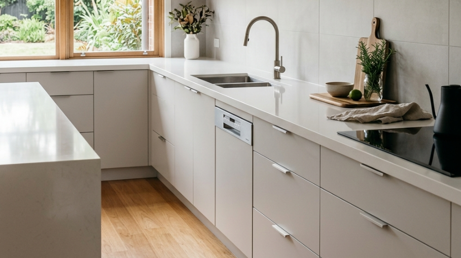 Solid surface kitchen benchtop