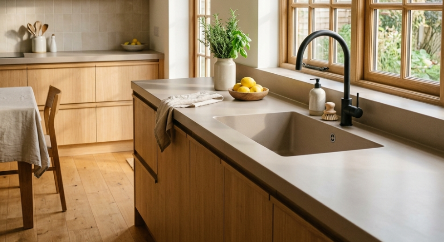 kitchen sink solid surface