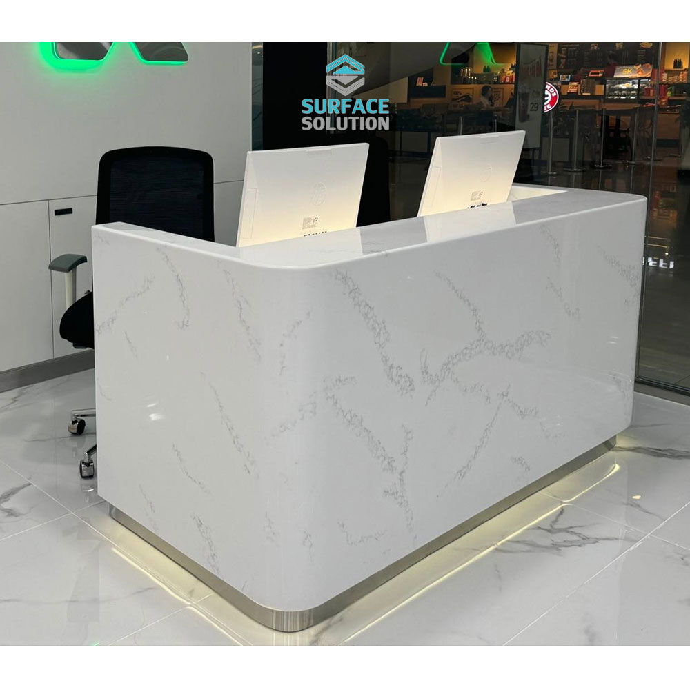 surface solution brand artificial stone 3660*760*mm 12mm thickness acrylic solid surface white marble sheet for kitchen countertops