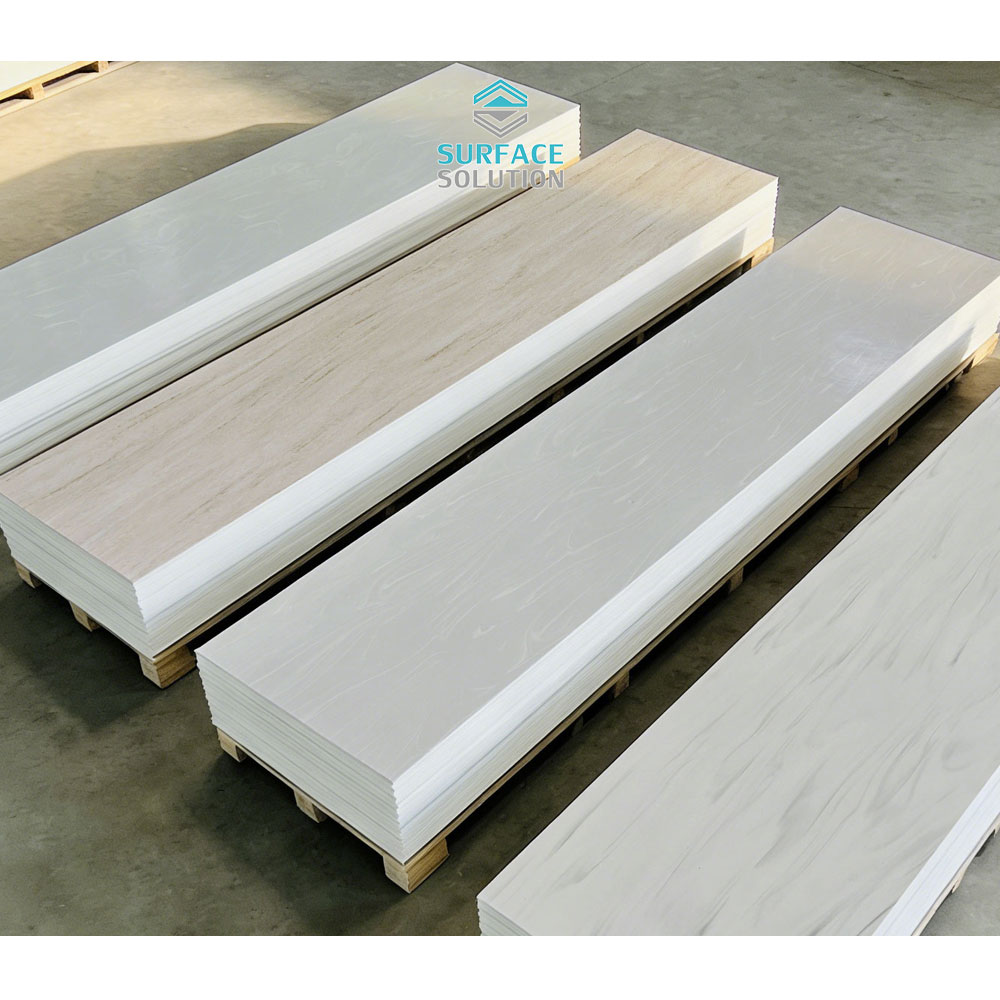 Hot Selling in Australia Artificial Stone 12mm Thickness Acrylic Solid Surface White Marble Sheet for Kitchen Benchtop