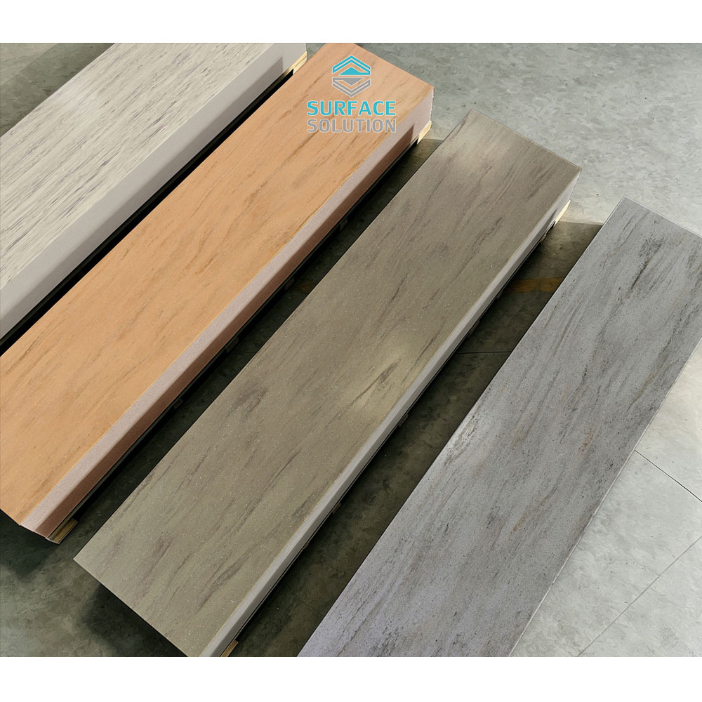 Hot selling United States Thermoforming Artificial Marble Pattern 12mm Pmma 100% Pure Acrylic Solid Surface Sheet for Reception Desk